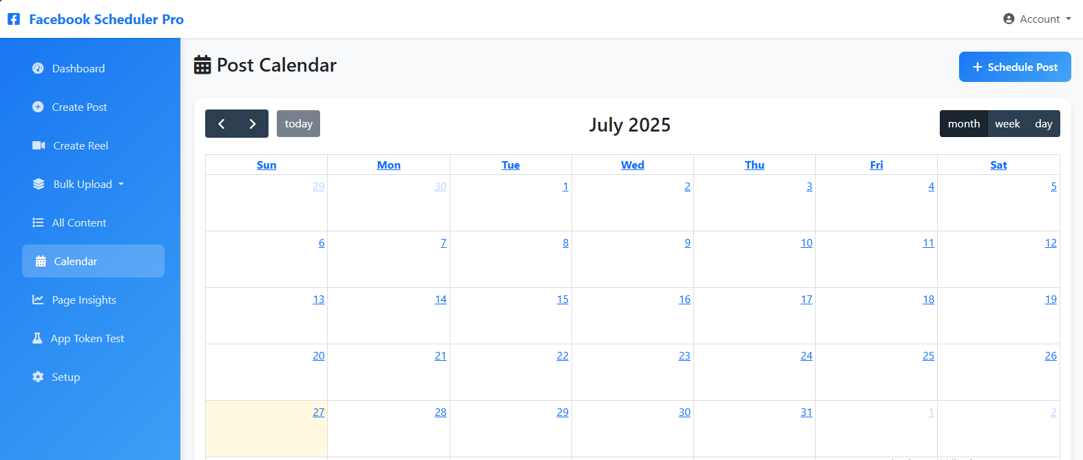Content Calendar