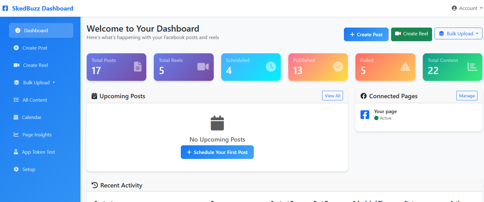 SkedBuzz Dashboard